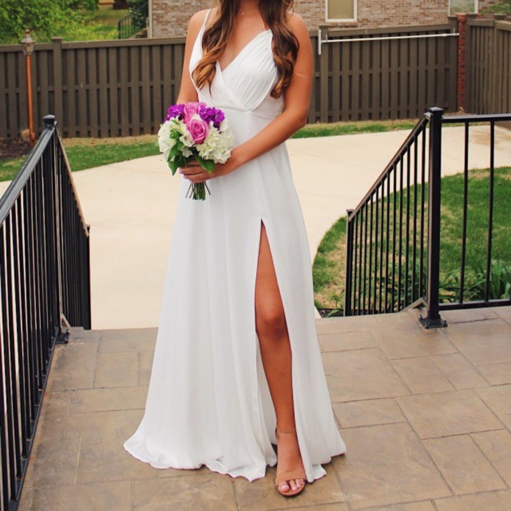 Long formal white dress from Windsor size M